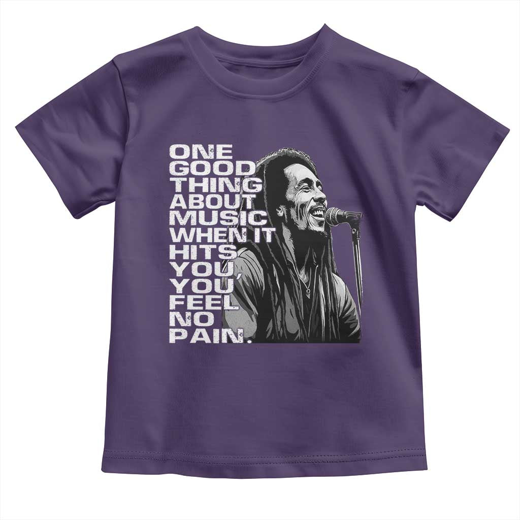 Vintage Marley Toddler T Shirt Jamaica Jamaican Rasta Reggage Music TS10 Purple Print Your Wear