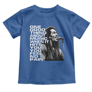 Vintage Marley Toddler T Shirt Jamaica Jamaican Rasta Reggage Music TS10 Royal Blue Print Your Wear