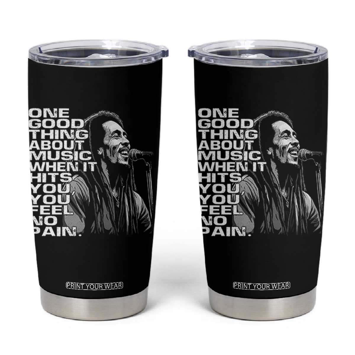 Vintage Marley Tumbler Cup Jamaica Jamaican Rasta Reggage Music TS10 Black Print Your Wear