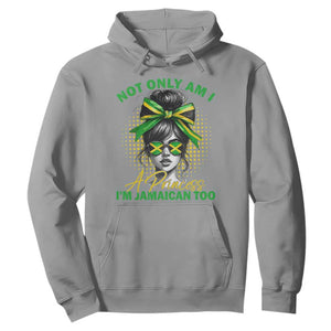 Jamaican Girl Hoodie Messy Bun Not Only Am I A Princess Im Jamaican Too TS10 Sport Gray Print Your Wear