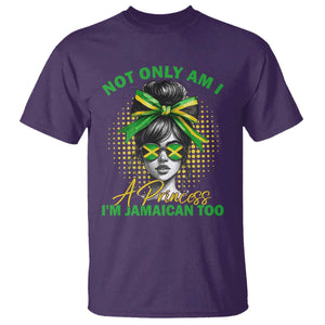 Jamaican Girl T Shirt Messy Bun Not Only Am I A Princess Im Jamaican Too TS10 Purple Print Your Wear