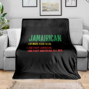Funny Jamaican American Throw Blanket Retro Jamairican Roots TS10 Print Your Wear