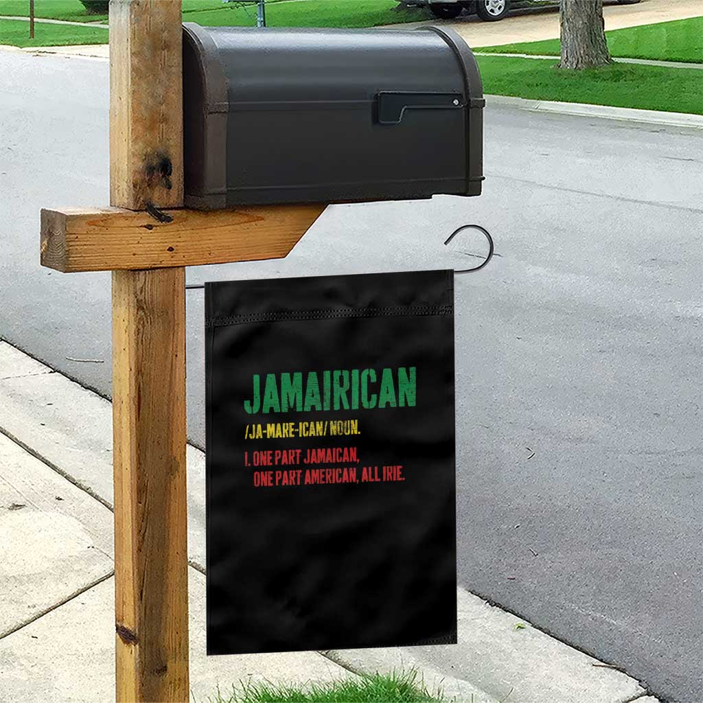 Funny Jamaican American Garden Flag Retro Jamairican Roots TS10 Print Your Wear