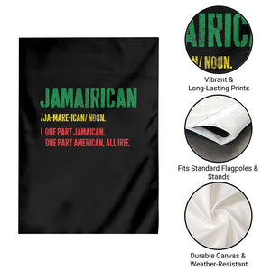 Funny Jamaican American Garden Flag Retro Jamairican Roots TS10 Print Your Wear