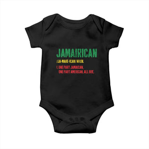 Funny Jamaican American Baby Onesie Retro Jamairican Roots TS10 Black Print Your Wear