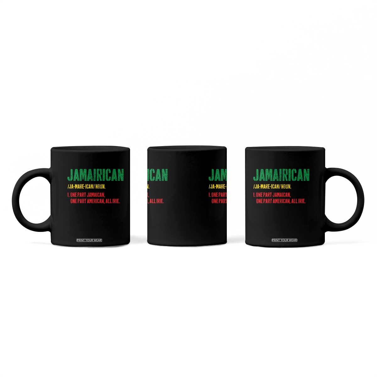 Funny Jamaican American Coffee Mug Retro Jamairican Roots TS10 Print Your Wear