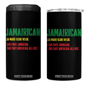 Funny Jamaican American 4 in 1 Can Cooler Tumbler Retro Jamairican Roots TS10 One Size: 16 oz Black Print Your Wear