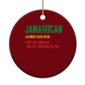 Funny Jamaican American Ceramic Ornament Retro Jamairican Roots TS10 1pc Red Print Your Wear