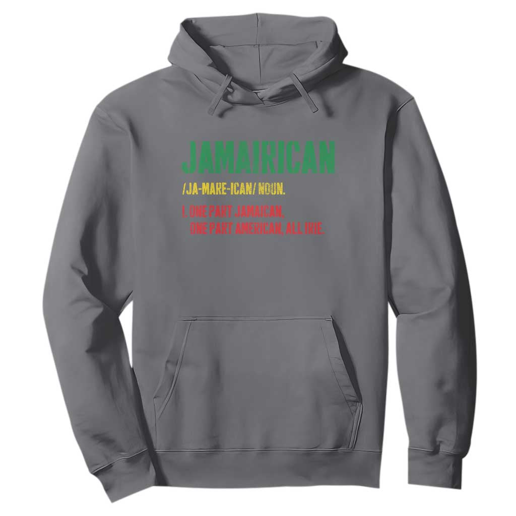 Funny Jamaican American Hoodie Retro Jamairican Roots TS10 Charcoal Print Your Wear