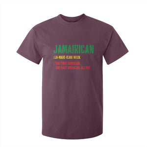 Funny Jamaican American T Shirt For Kid Retro Jamairican Roots TS10 Maroon Print Your Wear