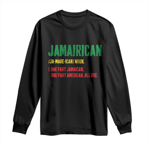 Funny Jamaican American Long Sleeve Shirt Retro Jamairican Roots TS10 Black Print Your Wear