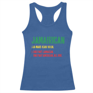 Funny Jamaican American Racerback Tank Top Retro Jamairican Roots TS10 Royal Blue Print Your Wear