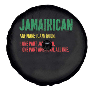 Funny Jamaican American Spare Tire Cover Retro Jamairican Roots TS10 Print Your Wear