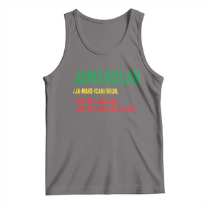 Funny Jamaican American Tank Top Retro Jamairican Roots TS10 Deep Heather Print Your Wear