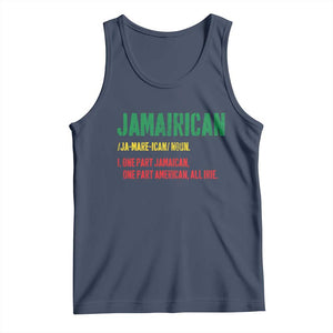 Funny Jamaican American Tank Top Retro Jamairican Roots TS10 Navy Print Your Wear