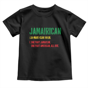 Funny Jamaican American Toddler T Shirt Retro Jamairican Roots TS10 Black Print Your Wear