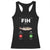 Fih Calling Remind me Message Decline Accept Racerback Tank Top Phone Call Fish TS10 Black Print Your Wear