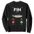 Fih Calling Remind me Message Decline Accept Sweatshirt Phone Call Fish TS10 Black Print Your Wear
