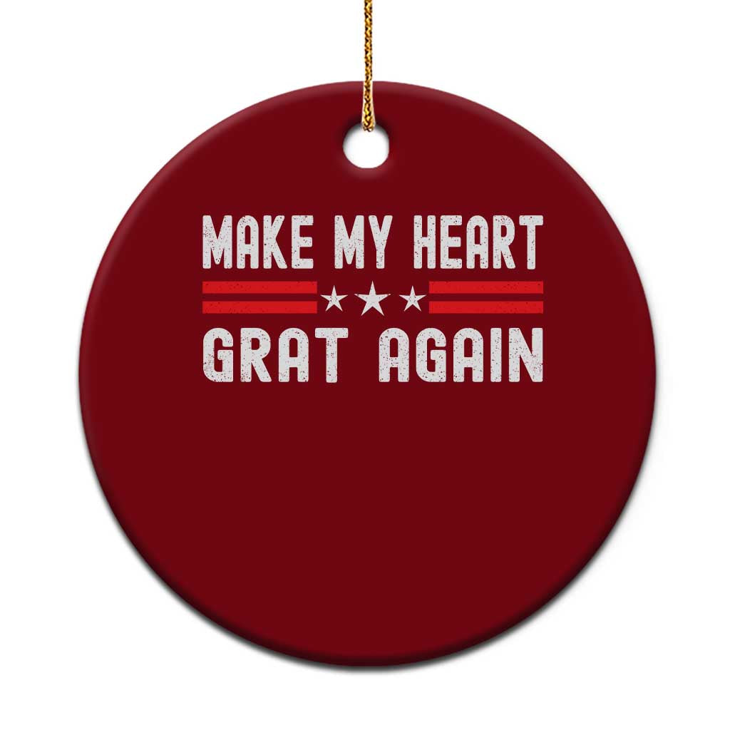 Funny Open Heart Surgery Recovery Ceramic Ornament Make My Heart Great Again TS10 1pc Red Print Your Wear