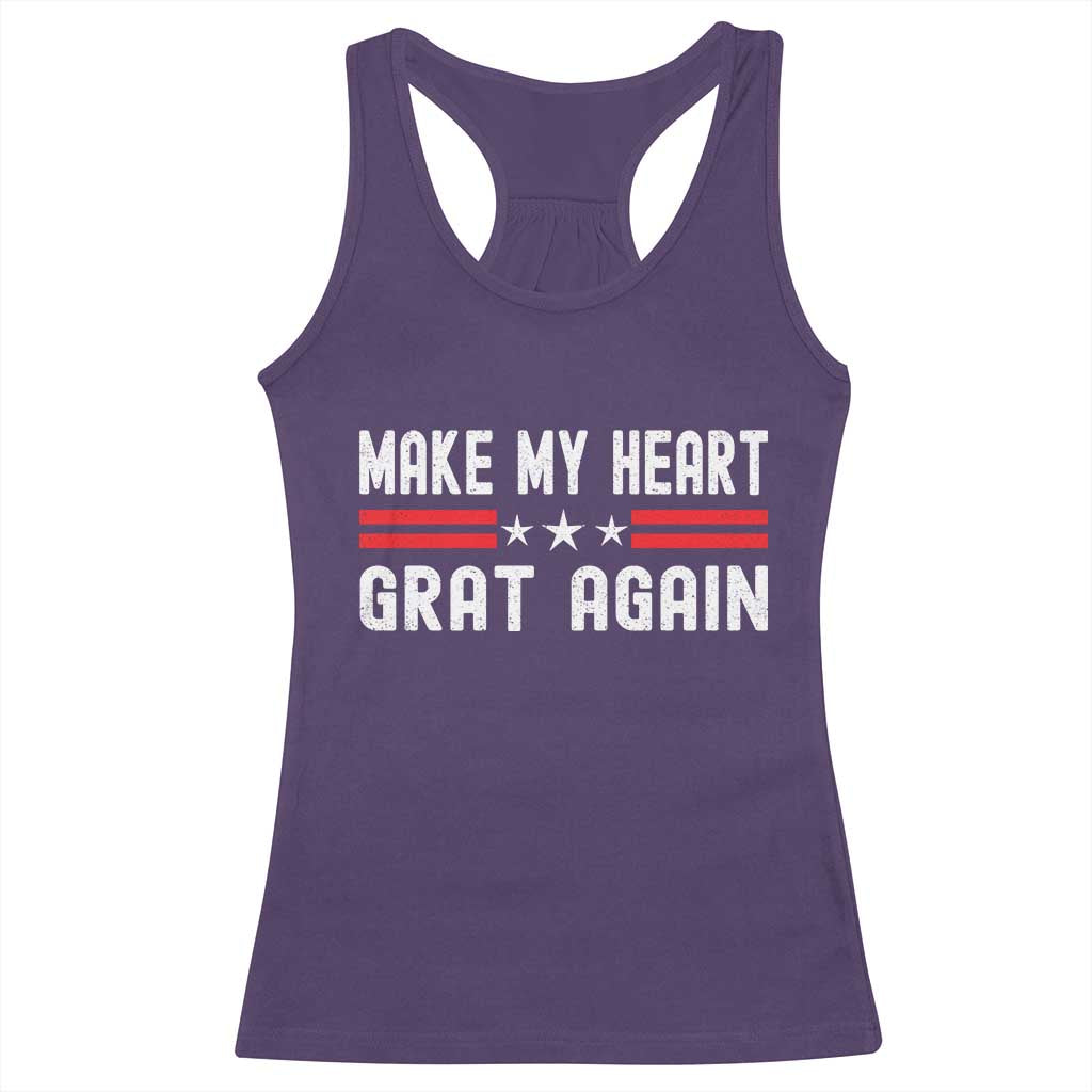 Funny Open Heart Surgery Recovery Racerback Tank Top Make My Heart Great Again TS10 Purple Print Your Wear