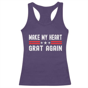Funny Open Heart Surgery Recovery Racerback Tank Top Make My Heart Great Again TS10 Purple Print Your Wear
