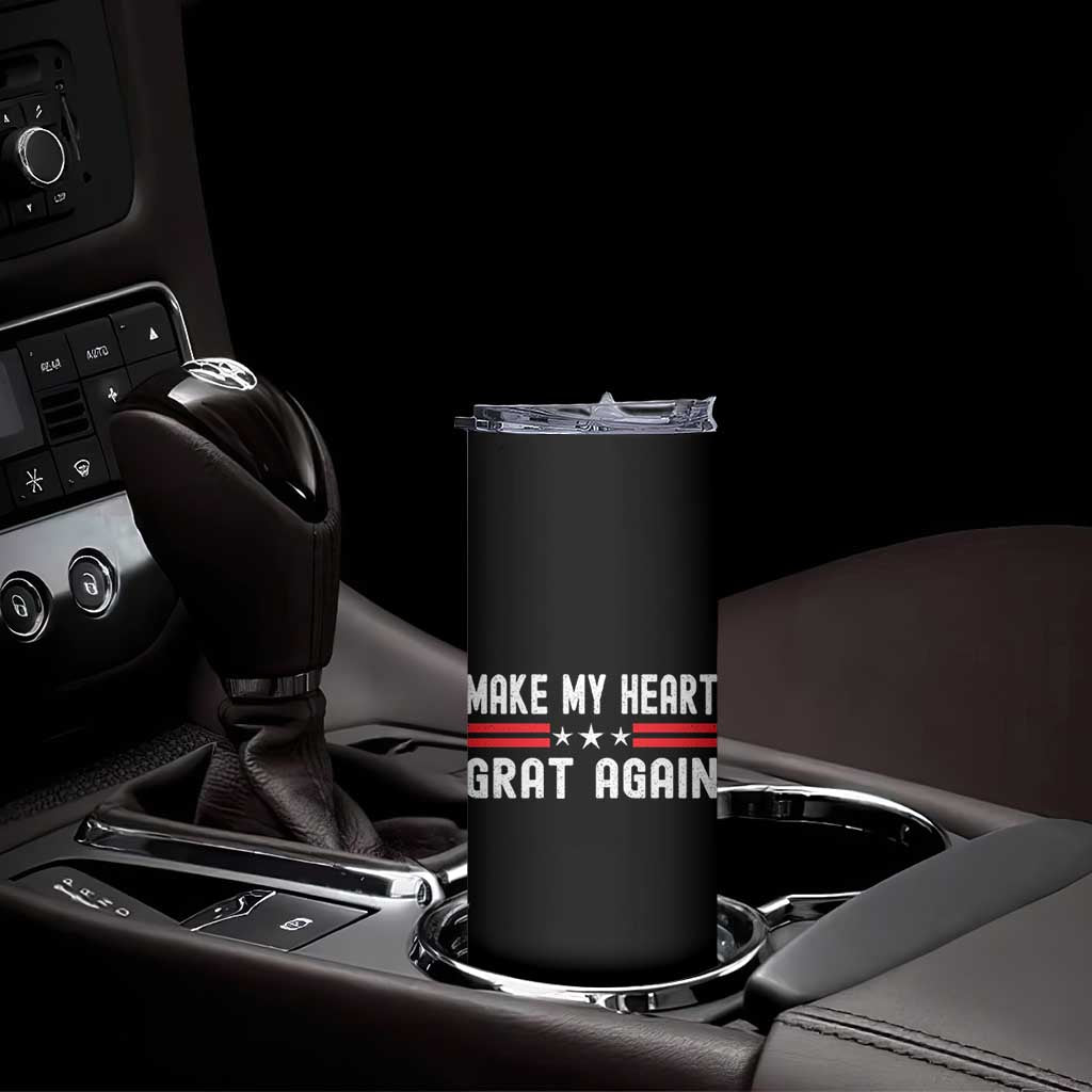 Funny Open Heart Surgery Recovery Skinny Tumbler Make My Heart Great Again TS10 Print Your Wear