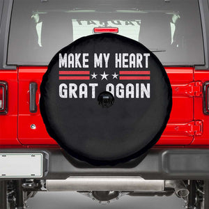 Funny Open Heart Surgery Recovery Spare Tire Cover Make My Heart Great Again TS10 Black Print Your Wear