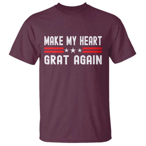 Funny Open Heart Surgery Recovery T Shirt Make My Heart Great Again TS10 Maroon Print Your Wear