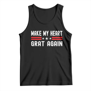 Funny Open Heart Surgery Recovery Tank Top Make My Heart Great Again TS10 Black Print Your Wear