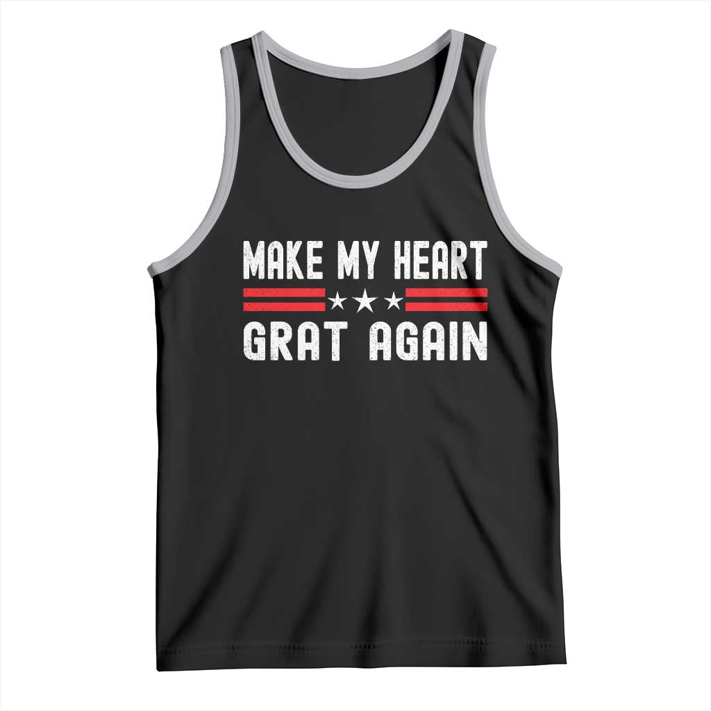 Funny Open Heart Surgery Recovery Tank Top Make My Heart Great Again TS10 Black Athletic Heather Print Your Wear