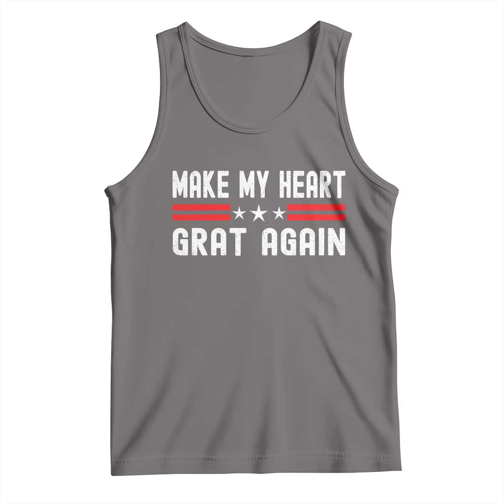 Funny Open Heart Surgery Recovery Tank Top Make My Heart Great Again TS10 Deep Heather Print Your Wear