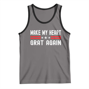 Funny Open Heart Surgery Recovery Tank Top Make My Heart Great Again TS10 Deep Heather Black Print Your Wear