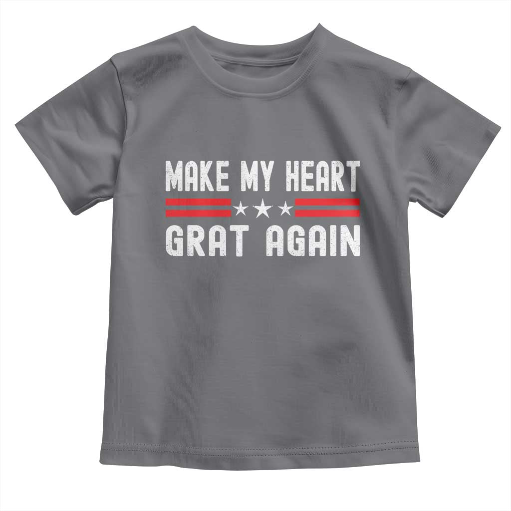 Funny Open Heart Surgery Recovery Toddler T Shirt Make My Heart Great Again TS10 Charcoal Print Your Wear