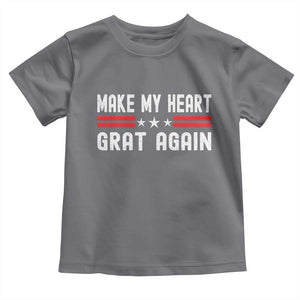 Funny Open Heart Surgery Recovery Toddler T Shirt Make My Heart Great Again TS10 Charcoal Print Your Wear