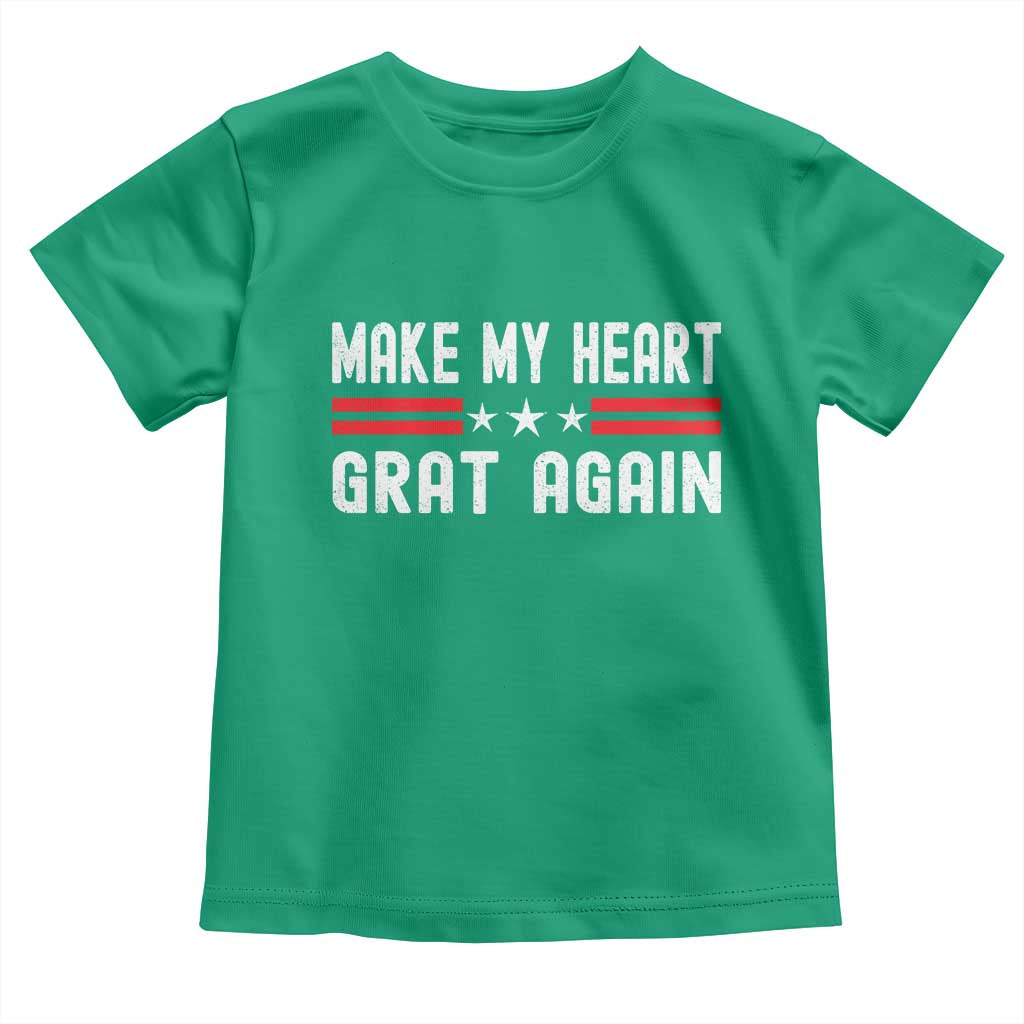 Funny Open Heart Surgery Recovery Toddler T Shirt Make My Heart Great Again TS10 Irish Green Print Your Wear