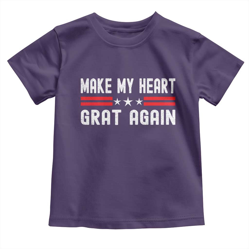 Funny Open Heart Surgery Recovery Toddler T Shirt Make My Heart Great Again TS10 Purple Print Your Wear
