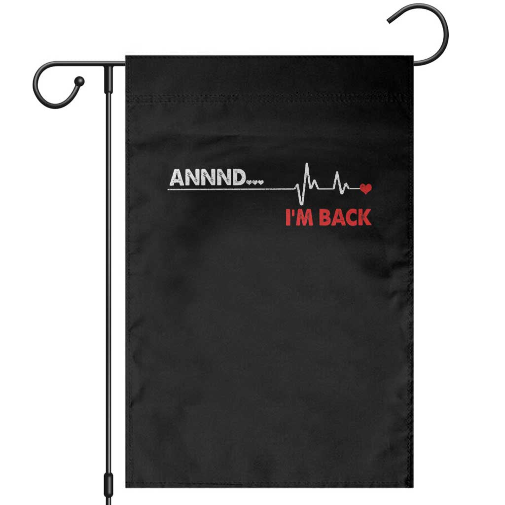 Cool Heart Surgery Survivor Garden Flag Coronary Bypass Artery Open Heart Diseases Surgery Heartbeat TS10 Black Print Your Wear