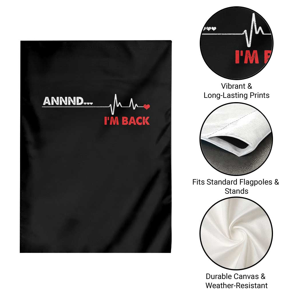 Cool Heart Surgery Survivor Garden Flag Coronary Bypass Artery Open Heart Diseases Surgery Heartbeat TS10 Print Your Wear
