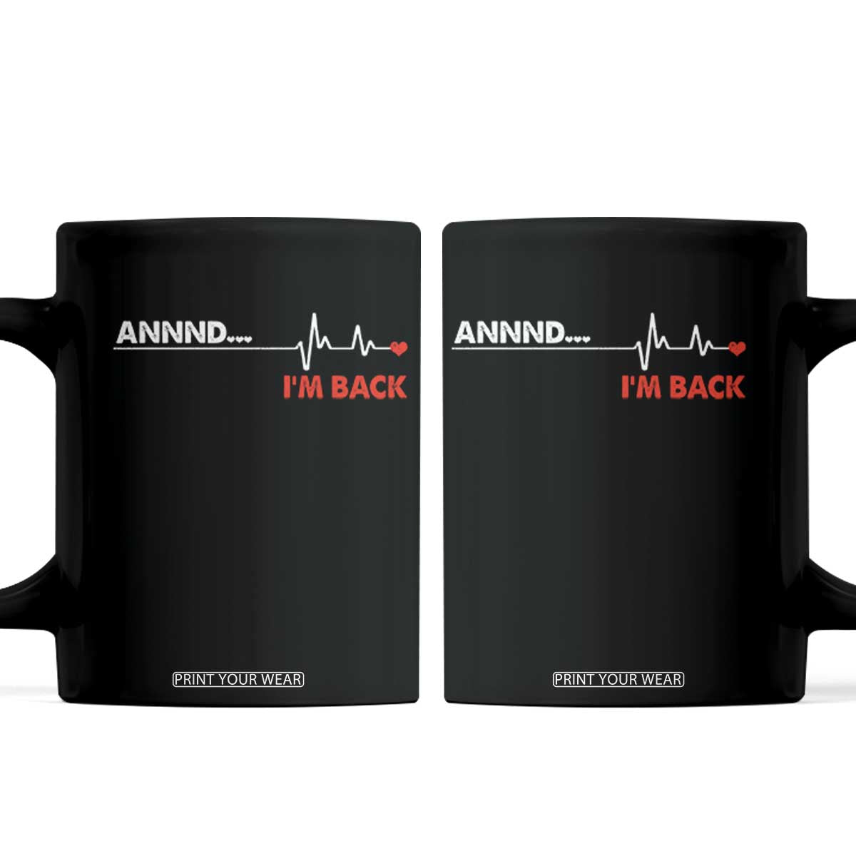 Cool Heart Surgery Survivor Coffee Mug Coronary Bypass Artery Open Heart Diseases Surgery Heartbeat TS10 Black Print Your Wear