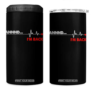 Cool Heart Surgery Survivor 4 in 1 Can Cooler Tumbler Coronary Bypass Artery Open Heart Diseases Surgery Heartbeat TS10 One Size: 16 oz Black Print Your Wear