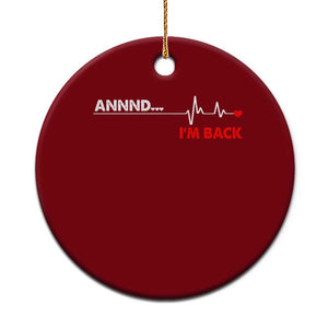 Cool Heart Surgery Survivor Ceramic Ornament Coronary Bypass Artery Open Heart Diseases Surgery Heartbeat TS10 1pc Red Print Your Wear