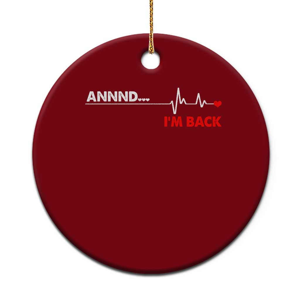 Cool Heart Surgery Survivor Ceramic Ornament Coronary Bypass Artery Open Heart Diseases Surgery Heartbeat TS10 1pc Red Print Your Wear