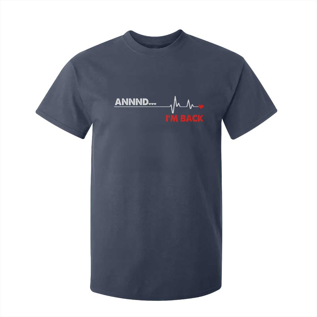 Cool Heart Surgery Survivor T Shirt For Kid Coronary Bypass Artery Open Heart Diseases Surgery Heartbeat TS10 Navy Print Your Wear