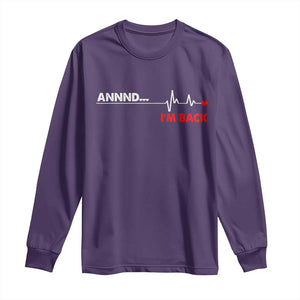 Cool Heart Surgery Survivor Long Sleeve Shirt Coronary Bypass Artery Open Heart Diseases Surgery Heartbeat TS10 Purple Print Your Wear