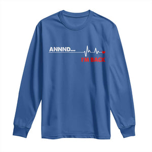 Cool Heart Surgery Survivor Long Sleeve Shirt Coronary Bypass Artery Open Heart Diseases Surgery Heartbeat TS10 Royal Blue Print Your Wear
