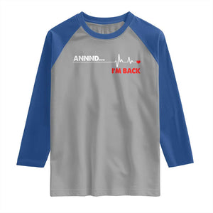 Cool Heart Surgery Survivor Raglan Shirt Coronary Bypass Artery Open Heart Diseases Surgery Heartbeat TS10 Sport Gray Royal Print Your Wear