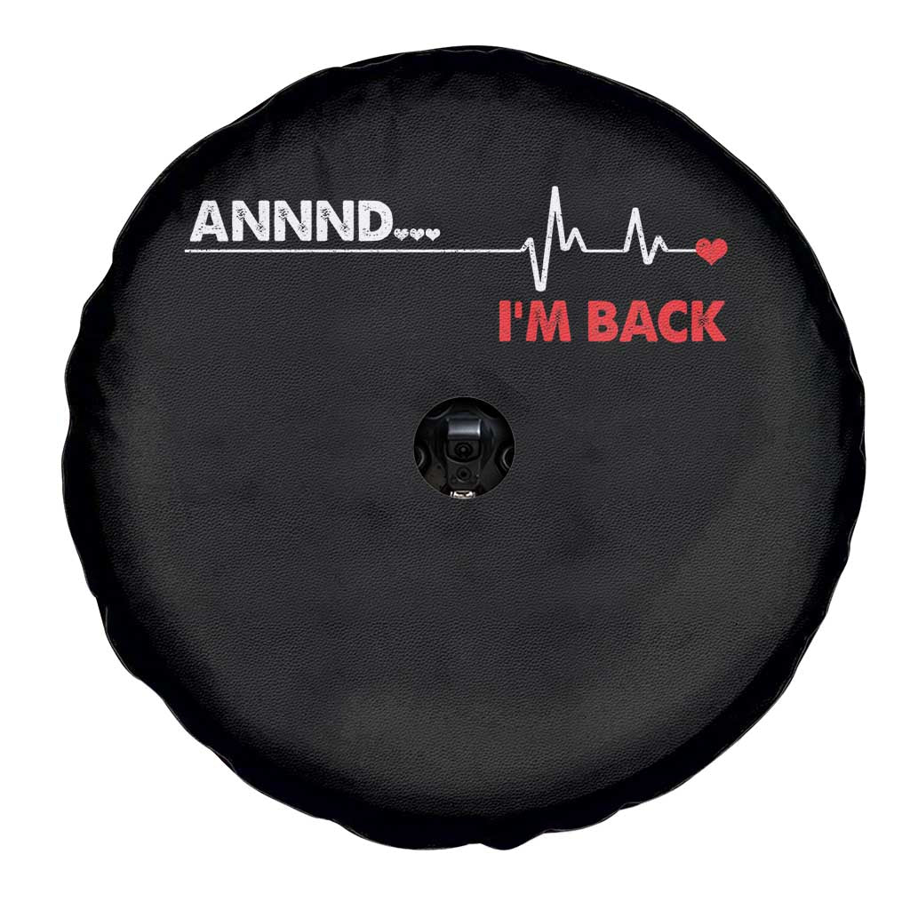 Cool Heart Surgery Survivor Spare Tire Cover Coronary Bypass Artery Open Heart Diseases Surgery Heartbeat TS10 Print Your Wear