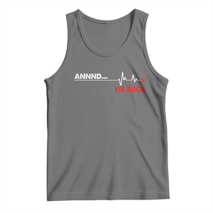 Cool Heart Surgery Survivor Tank Top Coronary Bypass Artery Open Heart Diseases Surgery Heartbeat TS10 Black Heather Print Your Wear