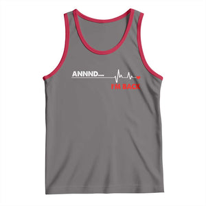 Cool Heart Surgery Survivor Tank Top Coronary Bypass Artery Open Heart Diseases Surgery Heartbeat TS10 Deep Heather Red Print Your Wear