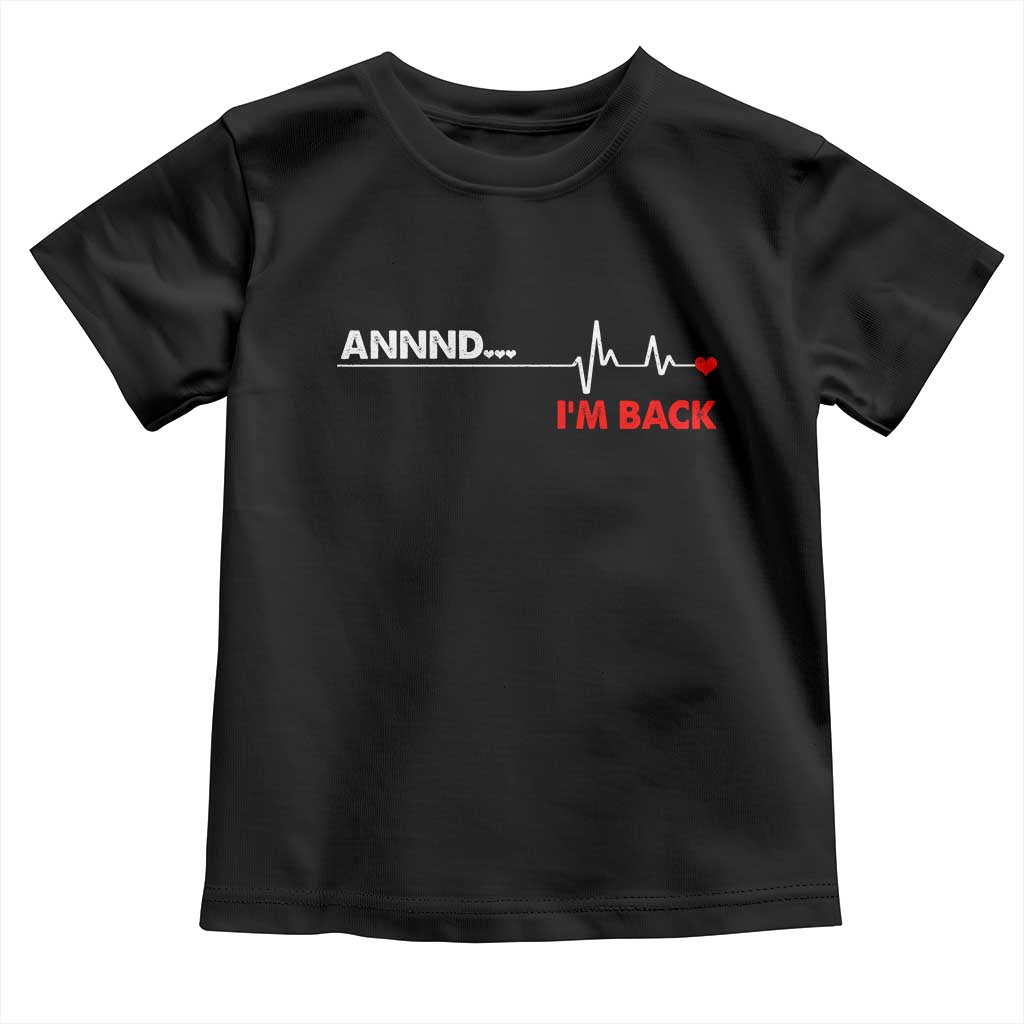 Cool Heart Surgery Survivor Toddler T Shirt Coronary Bypass Artery Open Heart Diseases Surgery Heartbeat TS10 Black Print Your Wear